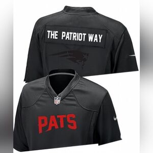 Black Proline/Nike PATS Licensed Jersey Crop Top